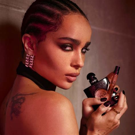 Zoe Kravitz For YSL's Black Opium Perfume Ad 